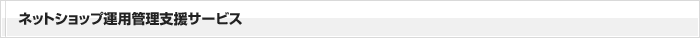ネットショップ運用管理支援サービス